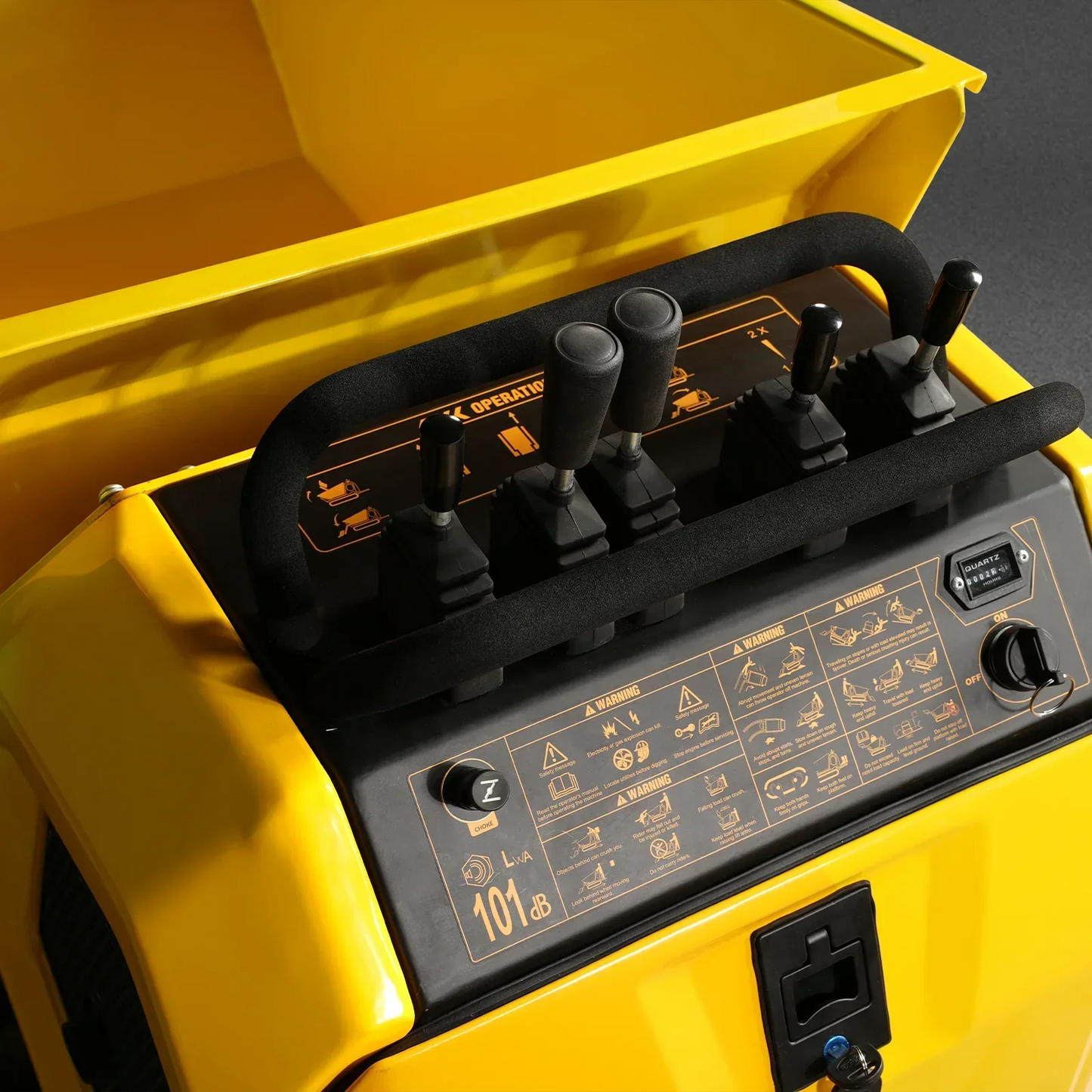 1800lb 420cc  E-start Gas Engine Stand-ON Hydraulic Track Dumper with Self-Loading , T80