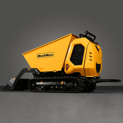 1800lb 420cc  E-start Gas Engine Stand-ON Hydraulic Track Dumper with Self-Loading , T80